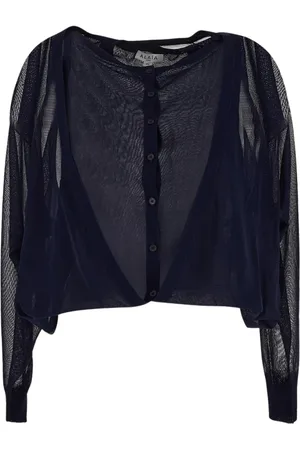Alaïa Dames, Tops, Zwart, Maat: S Tweed