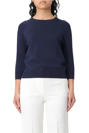 Aspesi Dames, Truien, Blauw, Maat: M Wol