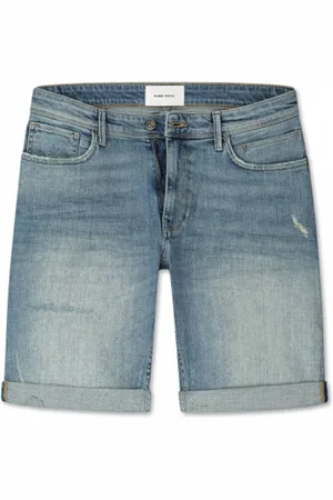Pure Path Heren, Korte broeken, Blauw, Maat: W28 Denim