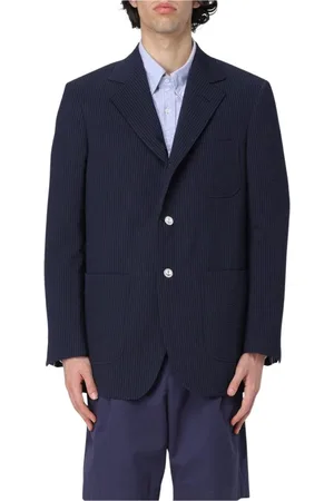 Thom Browne Heren, Jassen, Blauw, Maat: XS Katoen