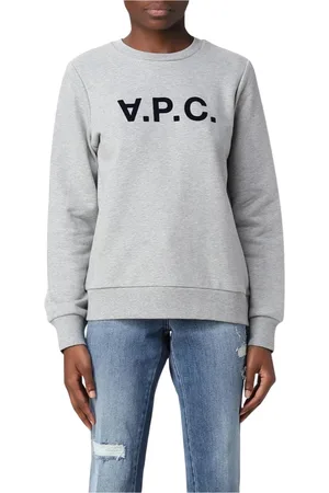 A.P.C. Dames, Sweatshirts & Hoodies, Grijs, Maat: M Katoen