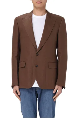 Dolce & Gabbana Heren, Jassen, Bruin, Maat: L Linnen