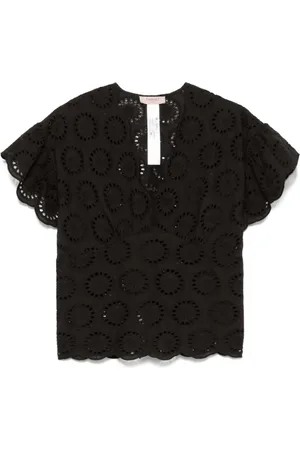 Twin-Set Dames, Blouses & Shirts, Zwart, Maat: S