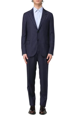 LARDINI Heren, Pakken, Blauw, Maat: L