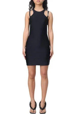 VERSACE Dames, Jurken, Zwart, Maat: XS Poliester