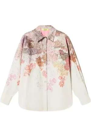 Twin-Set Dames, Blouses & Shirts, Veelkleurig, Maat: M Katoen