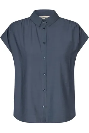 Modstrom Dames, Blouses & Shirts, Blauw, Maat: XL