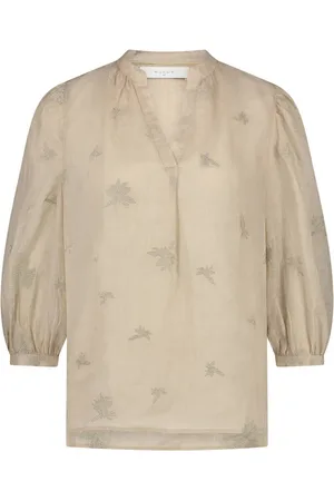 NUKUS Dames, Blouses & Shirts, , Maat: S Linnen