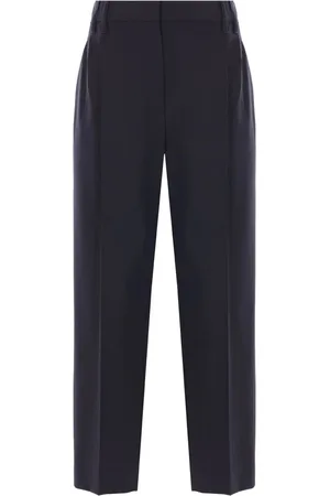 Brunello Cucinelli Dames, Broeken, Blauw, Maat: M Zijde