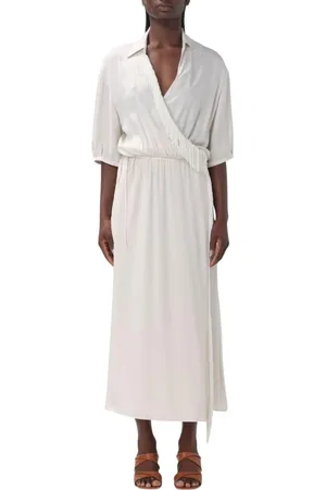 Pinko Dames, Jurken, Wit, Maat: XS Zijde