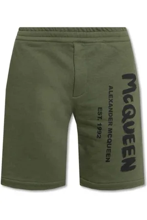 Alexander McQueen Heren, Korte broeken, Groen, Maat: M Denim
