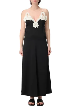 Jil Sander Dames, Jurken, Zwart, Maat: XS Satijn