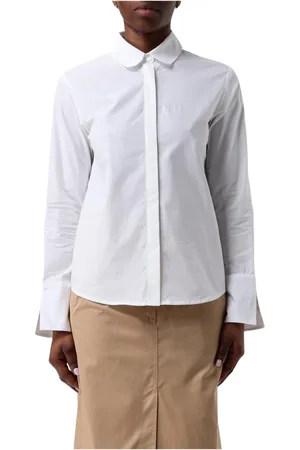 A.P.C. Dames, Blouses & Shirts, Wit, Maat: M Katoen