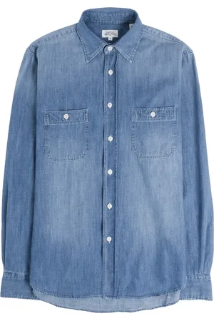 HARTFORD Heren, Overhemden, Blauw, Maat: 2XL Denim