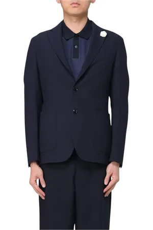 HUGO BOSS Heren, Jassen, Blauw, Maat: M Leer