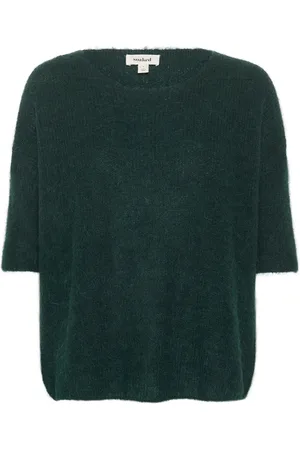 Soaked in Luxury Dames, Truien, Groen, Maat: M Wol