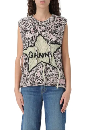 Ganni Dames, Truien, Veelkleurig, Maat: M Wol
