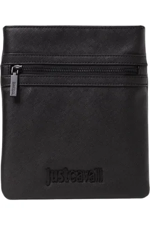 Roberto Cavalli Heren, Tassen, Zwart, Maat: ONE Size Leer