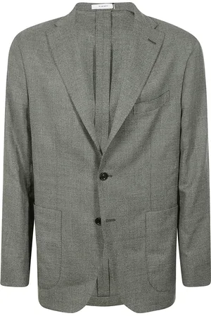 Boglioli Heren, Jassen, Grijs, Maat: 3XL Leer