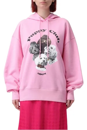 Msgm Dames, Sweatshirts & Hoodies, Roze, Maat: S Jersey