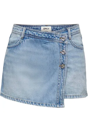 ONLY Dames, Rokken, Blauw, Maat: XS Denim