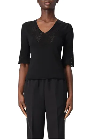 Twin-Set Dames, Truien, Zwart, Maat: S Viscose