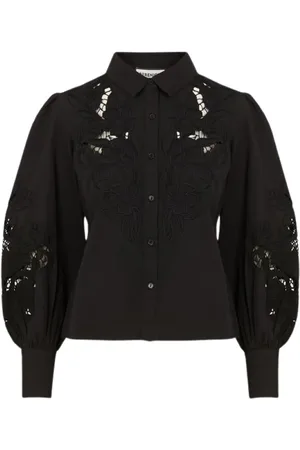 Berenice Dames, Blouses & Shirts, Zwart, Maat: XS Katoen