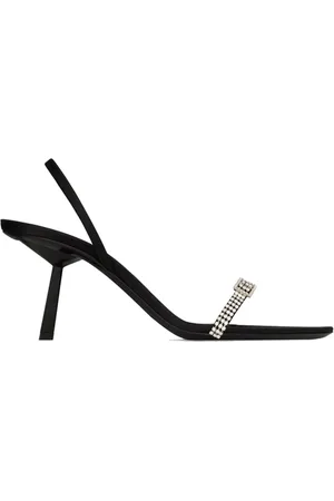 Saint Laurent Dames, Schoenen, Zwart, Maat: 37 1/2 EU Zijde