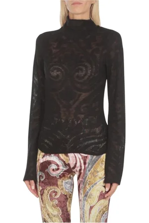Etro Dames, Truien, Zwart, Maat: XS Zijde