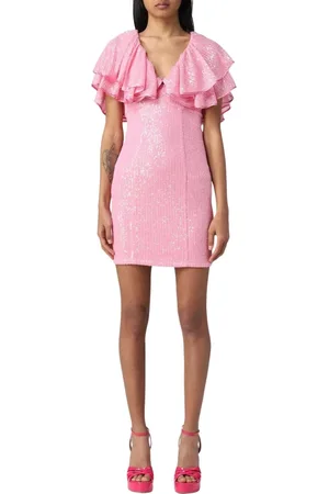 ROTATE Dames, Jurken, Roze, Maat: XS