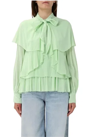 Twin-Set Dames, Blouses & Shirts, Groen, Maat: S