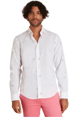 Vicomte A. Heren, Blouses & Shirts, Wit, Maat: 2XL