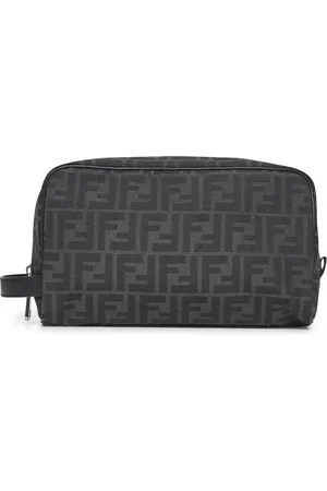 Fendi Heren, Tassen, Grijs, Maat: ONE Size Katoen