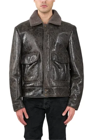 SALVATORE SANTORO Heren, Jassen, Grijs, Maat: XL Leer