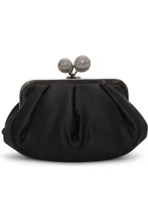 Max Mara Dames, Tassen, Zwart, Maat: ONE Size Satijn