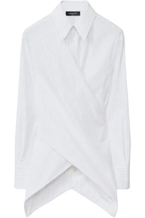 Fabiana Filippi Dames, Blouses & Shirts, Wit, Maat: L Katoen