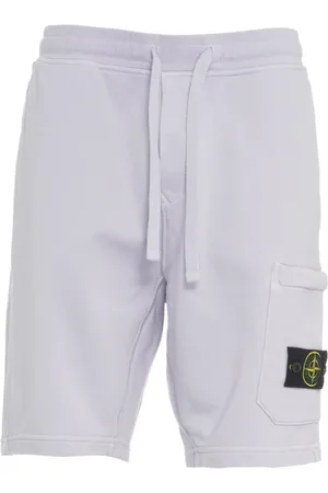 Stone Island Heren, Korte broeken, Paars, Maat: S Fleece