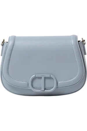 Twin-Set Dames, Tassen, Blauw, Maat: ONE Size Leer