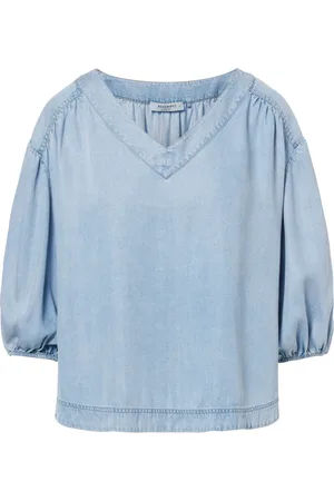 beaumont Dames, Blouses & Shirts, Blauw, Maat: S