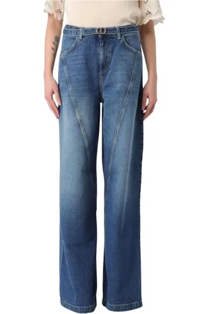 Twin-Set Dames, Jeans, Blauw, Maat: W30 Denim