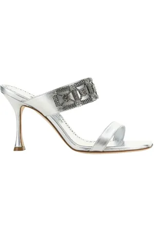 Manolo Blahnik Dames, Schoenen, Wit, Maat: 38 EU