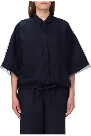Fabiana Filippi Dames, Blouses & Shirts, Blauw, Maat: S