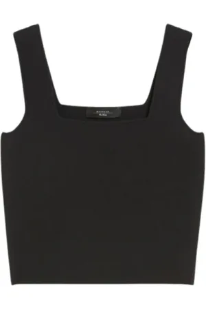 Max Mara Dames, Tops, Zwart, Maat: S Viscose
