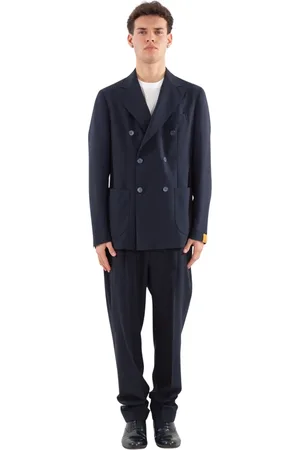 Biagio Santaniello Heren, Pakken, Blauw, Maat: L Wol