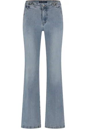 Red Button Dames, Jeans, Blauw, Maat: L Katoen