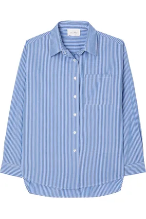 American Vintage Dames, Blouses & Shirts, Blauw, Maat: S