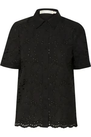 INWEAR Dames, Blouses & Shirts, Zwart, Maat: XS Katoen