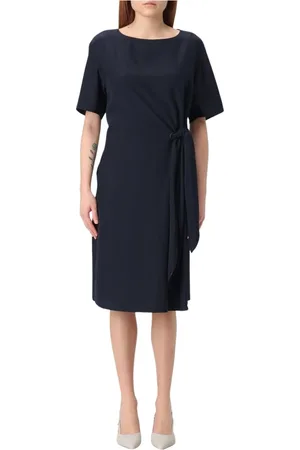 Emporio Armani Dames, Jurken, Blauw, Maat: XS