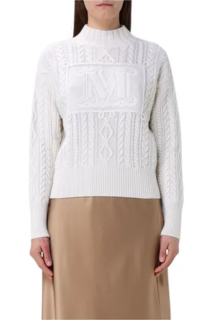Max Mara Dames, Truien, Wit, Maat: S Wol