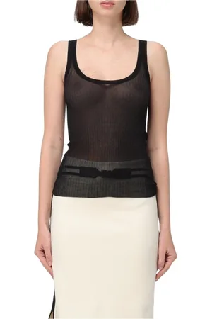 Max Mara Dames, Tops, Zwart, Maat: L Zijde